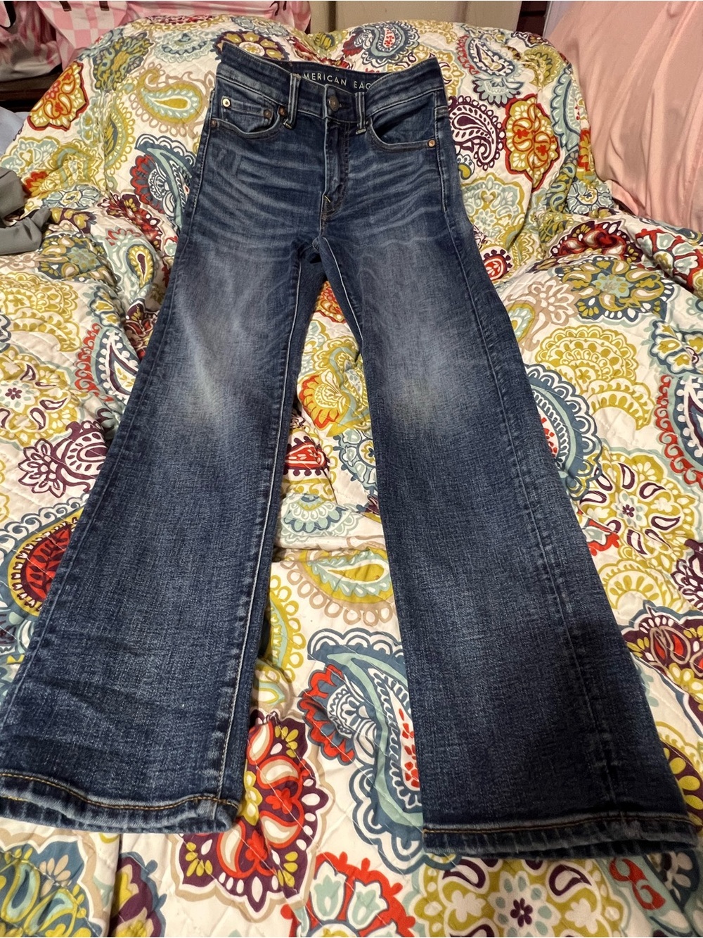 American Eagle Outfitters Men’s/Boy’s Dark Blue Straight Jeans 26x30